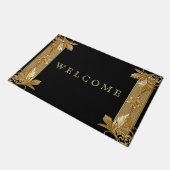 Paillasson Porte de couleur or noir (Incliné)