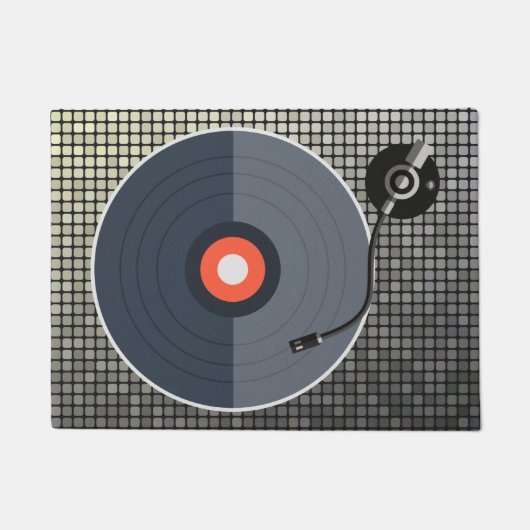 Paillasson Porte de disques vinyle (Devant)