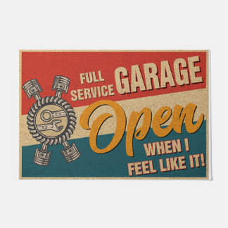 Paillasson Porte de garage, Vibes rétro