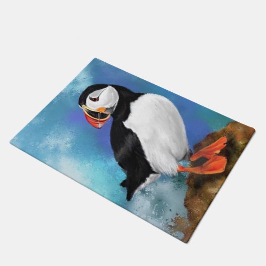 Paillasson Porte de macareux de l'Atlantique (Incliné)