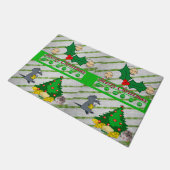 Paillasson Porte de Noël Mat Joyeux Mice de Noël (Incliné)