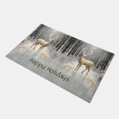 Paillasson Porte de Noël Or Reindeer (Incliné)