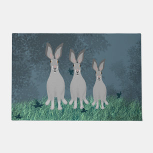 Paillasson Porte de trois lapins