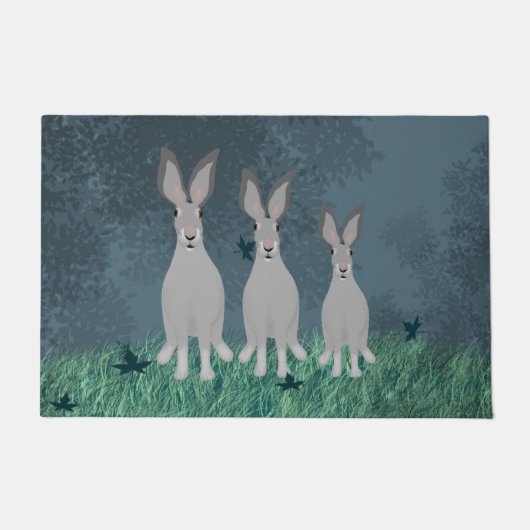 Paillasson Porte de trois lapins (Devant)