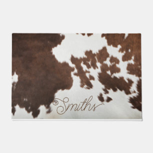 Paillasson Porte de vache Brown et blanche