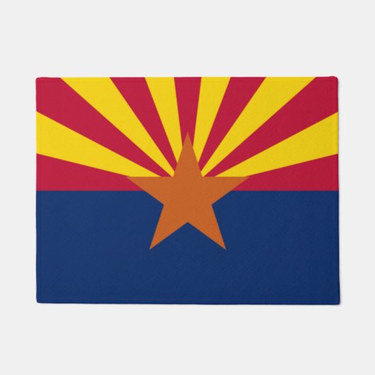 Paillasson Porte drapeau de l'État de l'Arizona mat (Devant)