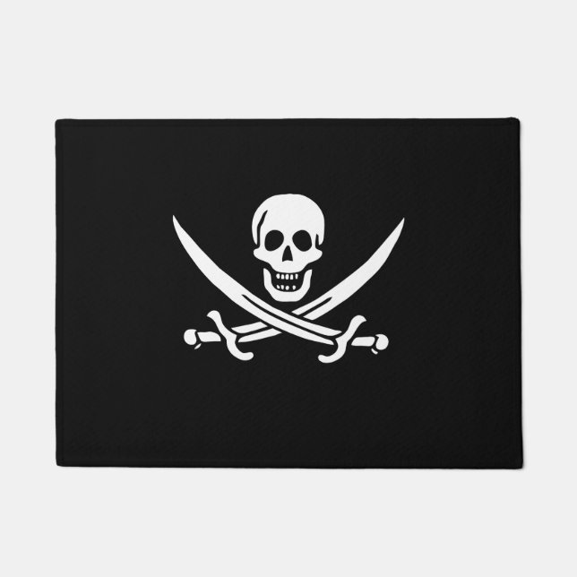 Paillasson Porte-drapeau du pirate Calico Jack Rackham (Devant)