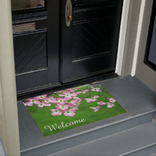 Paillasson Porte en bois rose