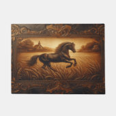 Paillasson Porte en cuir du cheval (Devant)