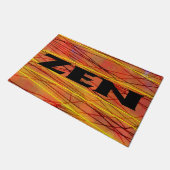 Paillasson Porte en fil noir Zen (Incliné)