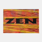 Paillasson Porte en fil noir Zen (Devant)