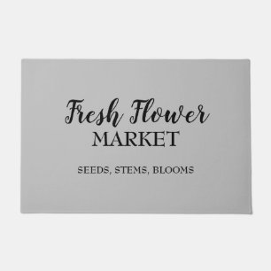 Paillasson Porte fleuriste du marché aux fleurs fraîches