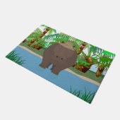 Paillasson Porte Hippopotame (Incliné)