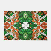 Paillasson Porte Mat avec design de couleurs irlandaises (Devant)