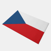 Paillasson Porte Mat avec Drapeau de la Tchéquie (Incliné)