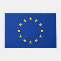 Porte Mat avec Drapeau de l'Union Européenne