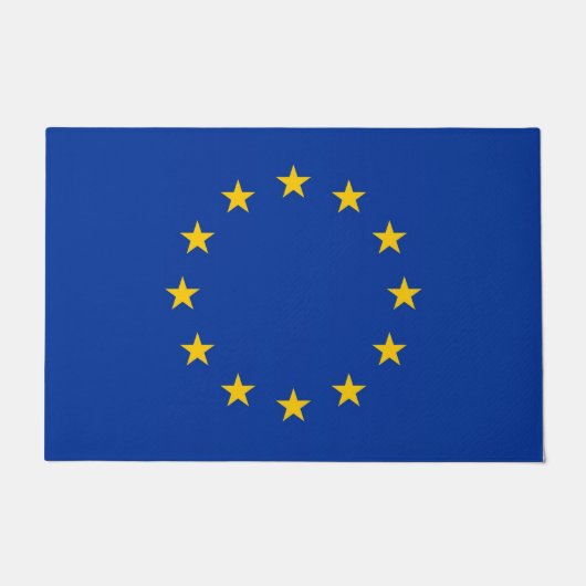 Paillasson Porte Mat avec Drapeau de l'Union Européenne (Devant)