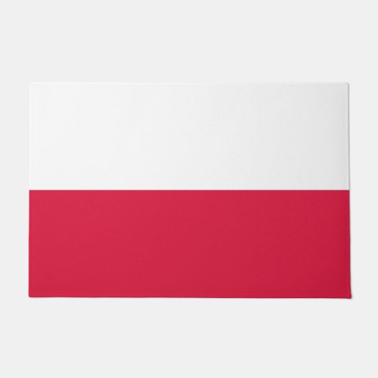 Paillasson Porte Mat avec Drapeau de Pologne (Devant)