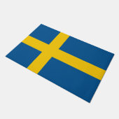 Paillasson Porte Mat avec Drapeau de Suède (Incliné)