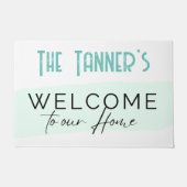 Paillasson Porte Mat - Bienvenue dans notre maison - Ajouter (Devant)