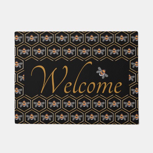 Paillasson Porte-miel et abeilles (Devant)