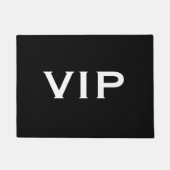 Paillasson Porte noire VIP pour entrée de soirée exclusive (Devant)