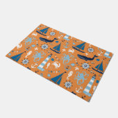 Paillasson Porte orange marine (Incliné)