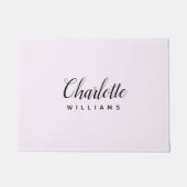 Paillasson Porte Pastel Rose Monogram - Conception personnali (Devant)