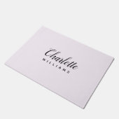 Paillasson Porte Pastel Rose Monogram - Conception personnali (Incliné)