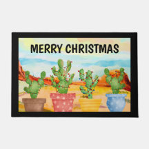Portes de cactus de Noël