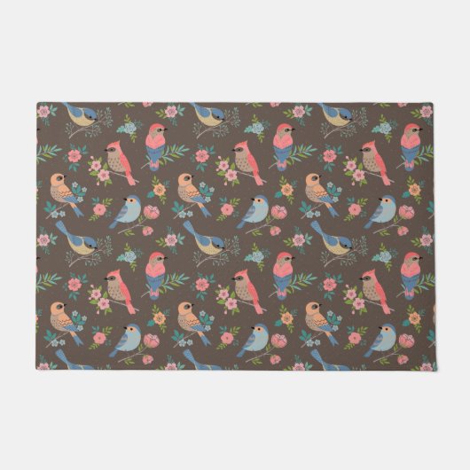 Paillasson Portes - Oiseaux - Décor - Cadeaux uniques (Devant)