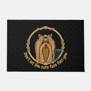 Paillasson Portrait de cadre fantaisie Yorkshire Terrier (Yor