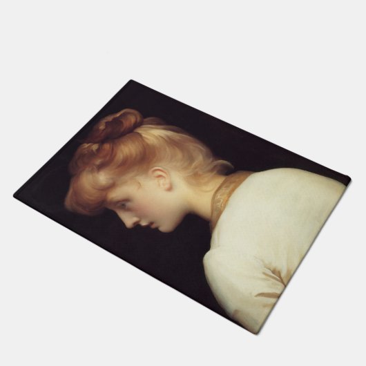 Paillasson Portrait féminin de Behind (par Frederic Leighton) (Incliné)