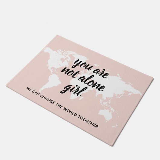 Paillasson Positif Vous N'Êtes Pas Seul Citation Motivation F (Incliné)