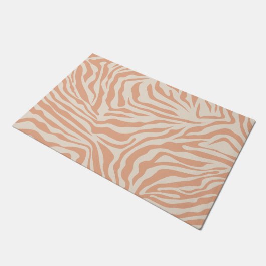 Paillasson Poster de animal Beige Zebra Stripes (Incliné)
