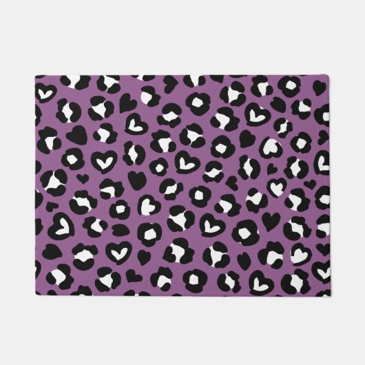 Paillasson Poster de animal, Léopard Violet, Spots De Cheetah (Devant)