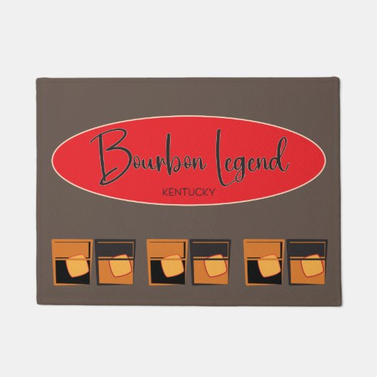 Paillasson Pot de porte - Bourbon Legend Oval et Bourbons (Devant)