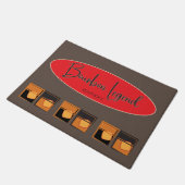 Paillasson Pot de porte - Bourbon Legend Oval et Bourbons (Incliné)