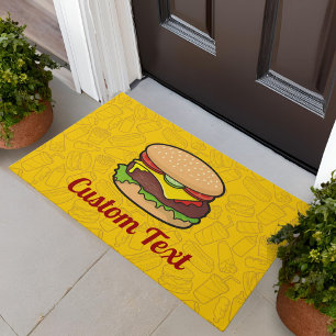 Paillasson Pot de porte Cheeseburger