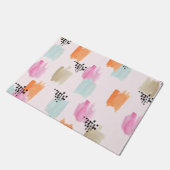 Paillasson Pot Turquoise rose orange (Incliné)