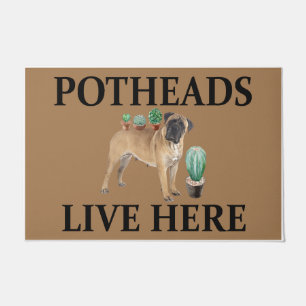 Paillasson Potheures Vivent Ici, Chien Don Mastiff