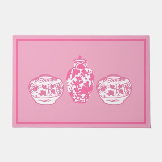Paillasson Pots de gingembre roses (Devant)