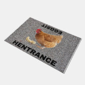 Paillasson poulet, natte, entrée, tapis, (Incliné)
