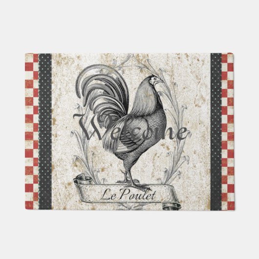 Paillasson Poulet vintage (Devant)