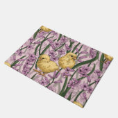 Paillasson Poulets et hyacinthes roses (Incliné)