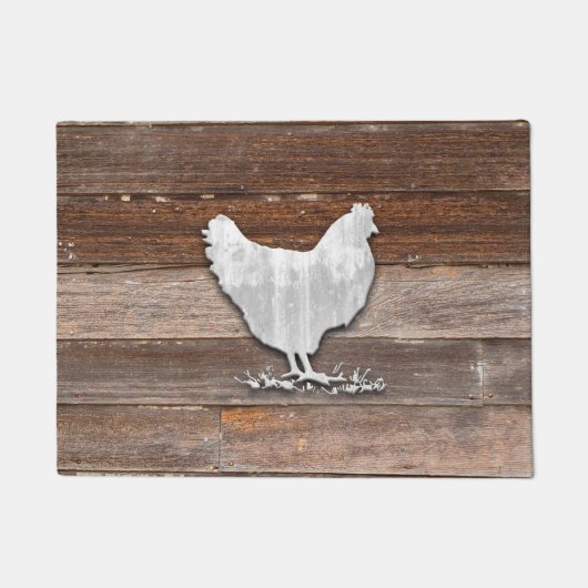 Paillasson Poulets rustiques (planches Brown) (Devant)