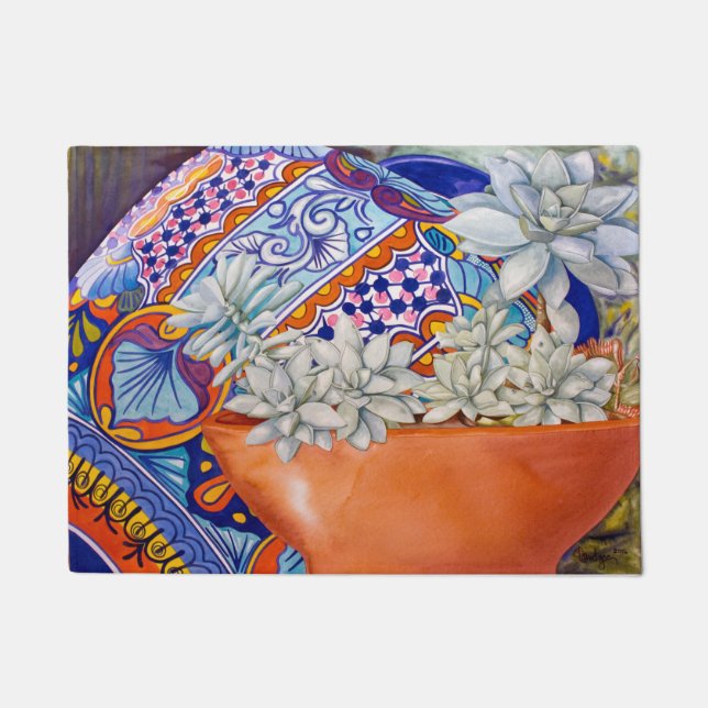 Paillasson Poussins dans poules dans Talavera Floor Mat (Devant)