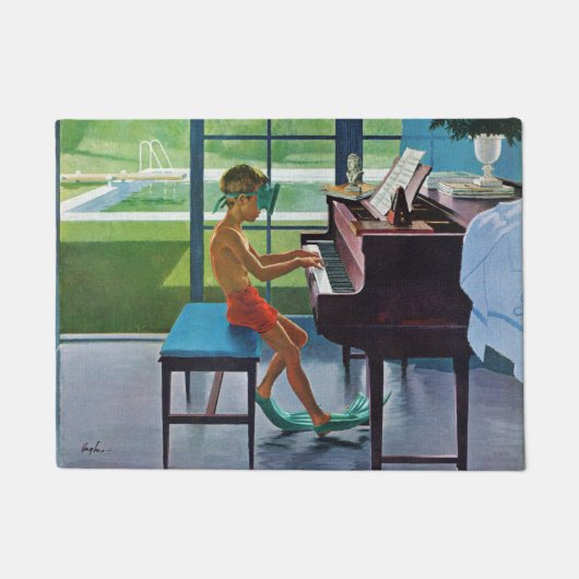 Paillasson Pratique en matière de piano de Poolside (Devant)