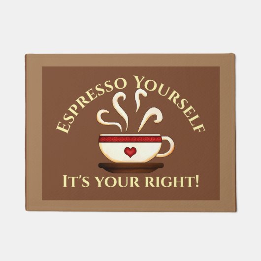 Paillasson Premier Amendement : Espresso Yourself (Devant)