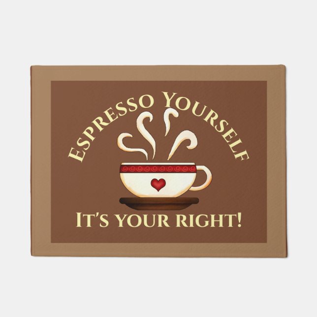 Paillasson Premier Amendement : Espresso Yourself (Devant)